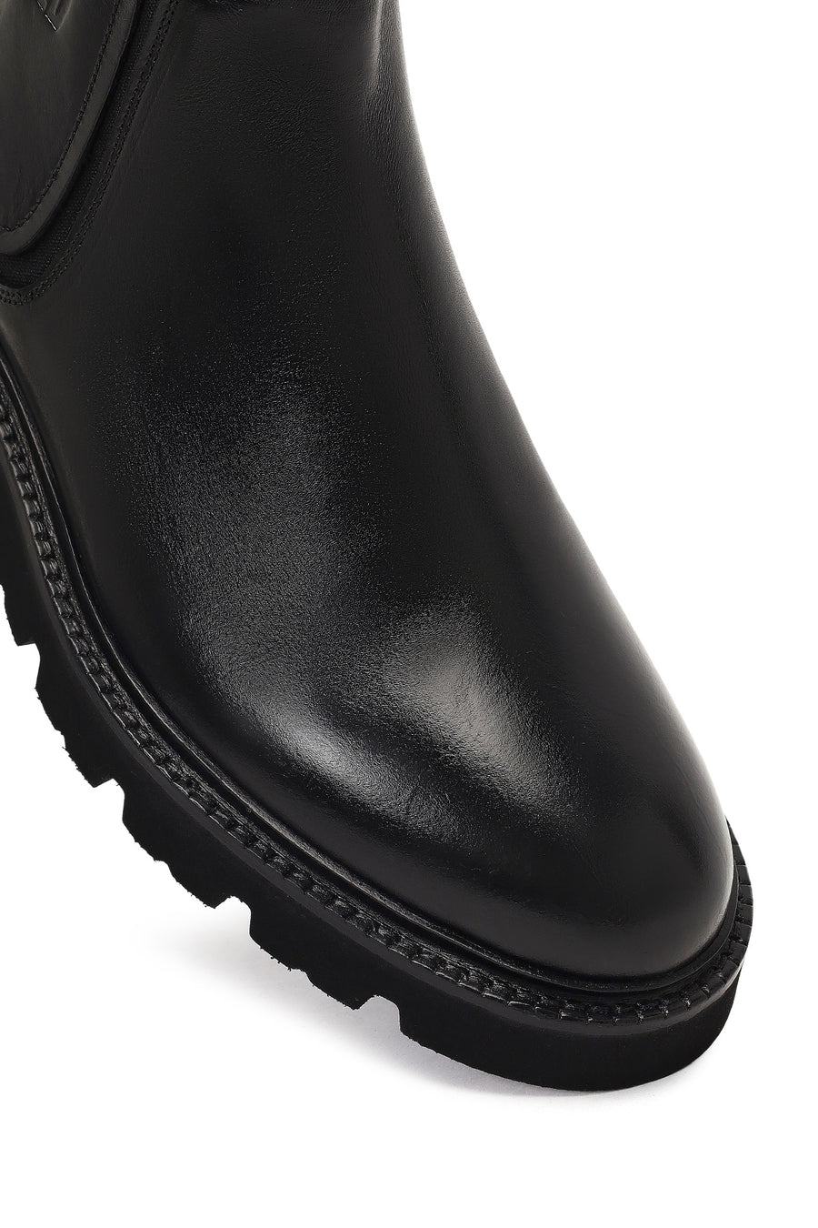 Men's Black Leather Chelsea Boot