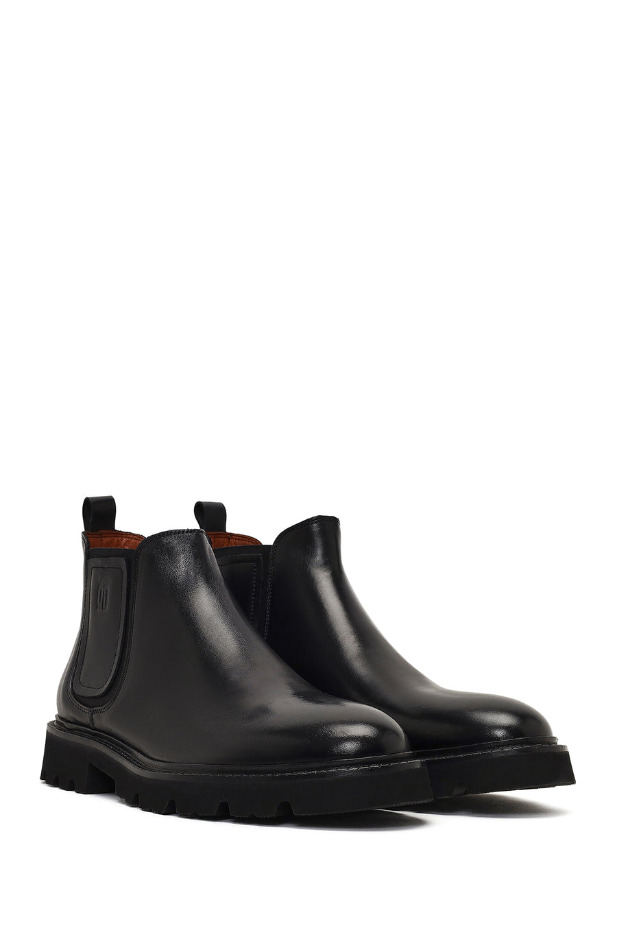 Men's Black Leather Chelsea Boot