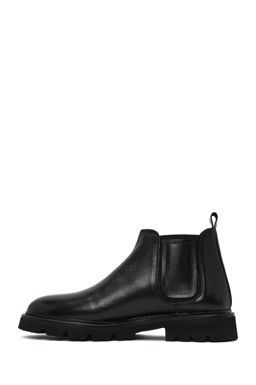 Men's Black Leather Chelsea Boot