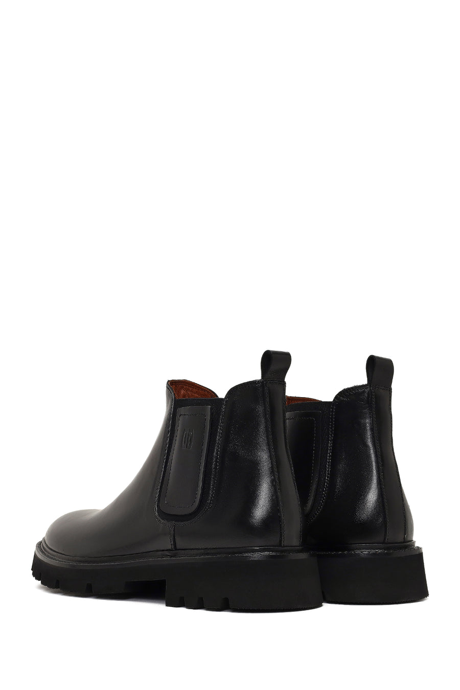 Men's Black Leather Chelsea Boot