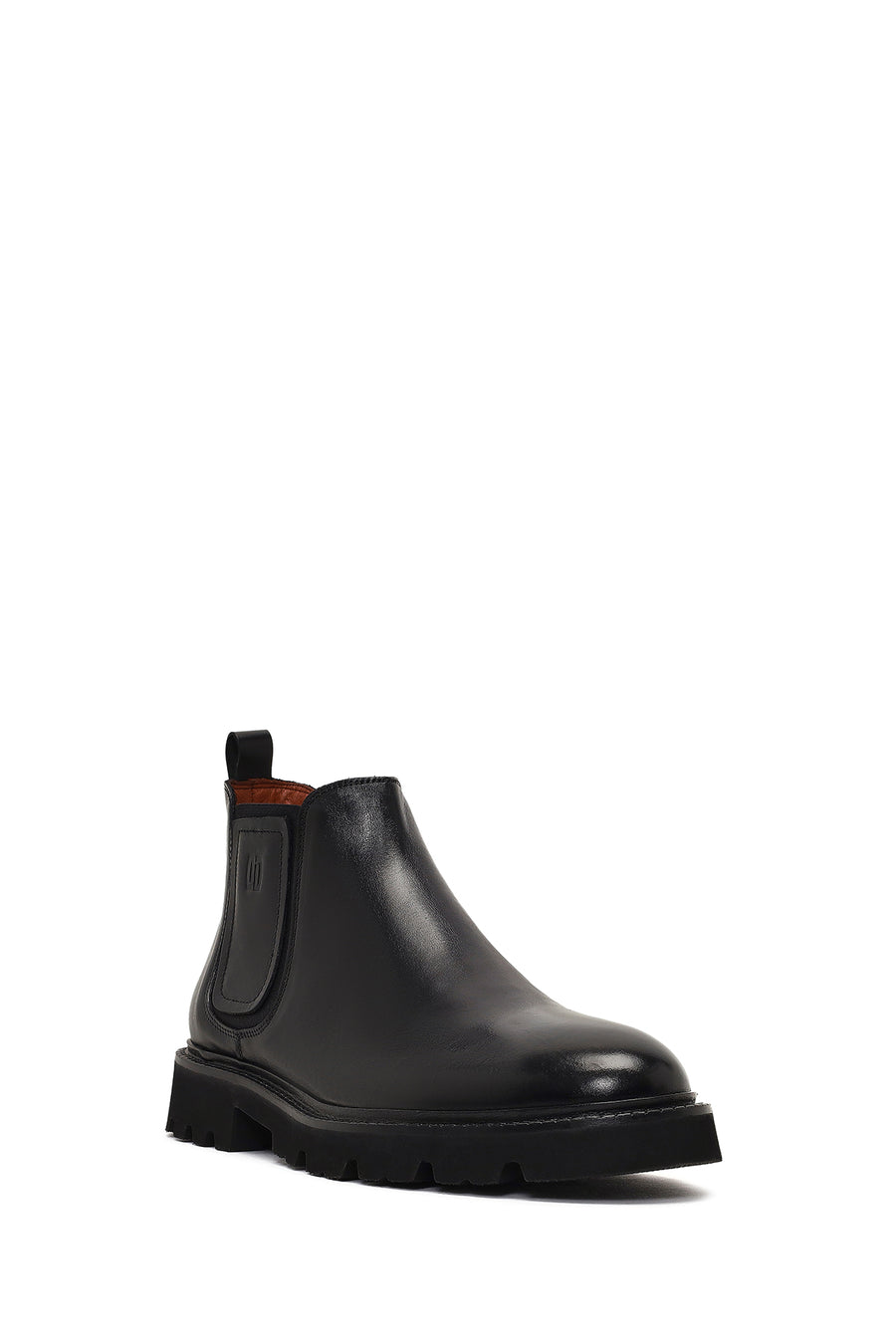 Men's Black Leather Chelsea Boot