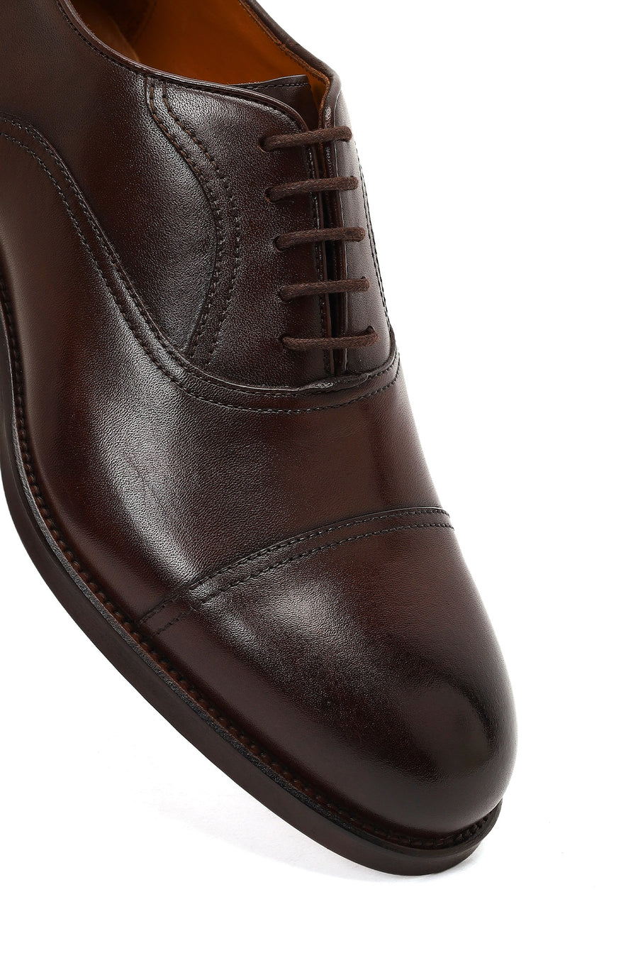 Men's Brown Lace-up Leather Classic Shoe