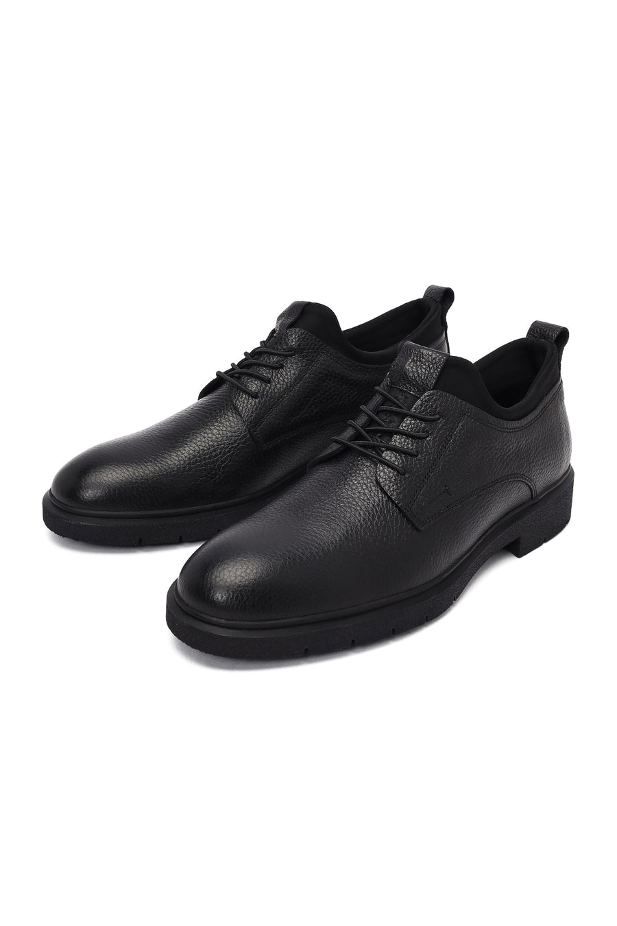 Men's Black Lace Up Leather Casual Shoes