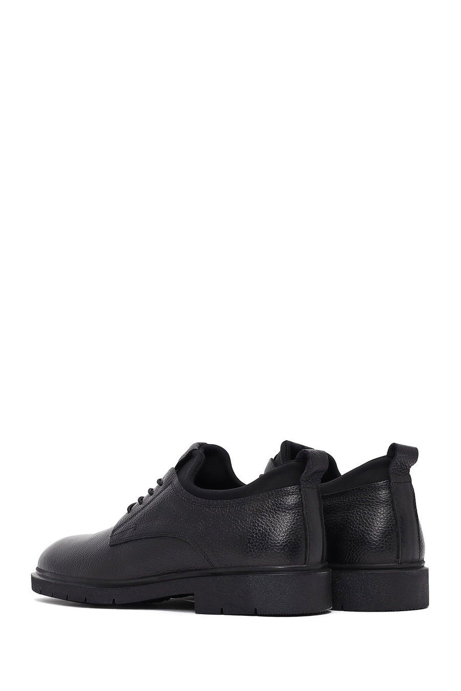 Men's Black Lace Up Leather Casual Shoes