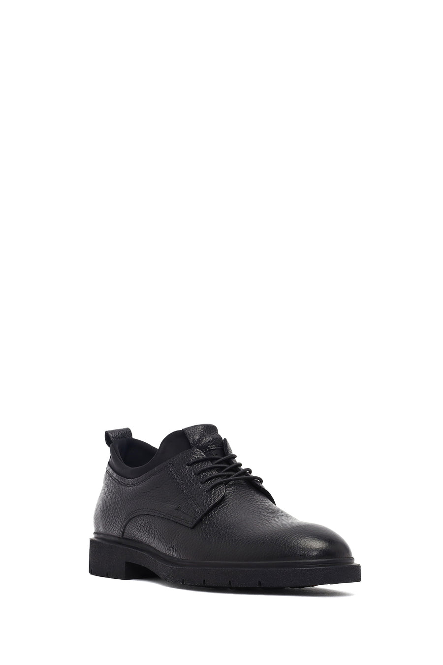 Men's Black Lace Up Leather Casual Shoes