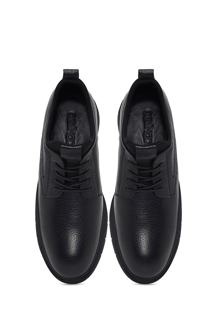 Men's Black Lace Up Leather Casual Shoes