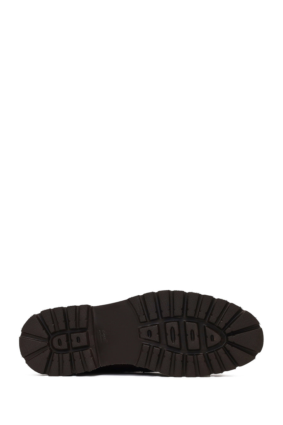 Men's Brown Lace-Up Thick Sole Leather Casual Shoes