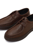 Men's Brown Lace-Up Leather Casual Shoes | Derimod