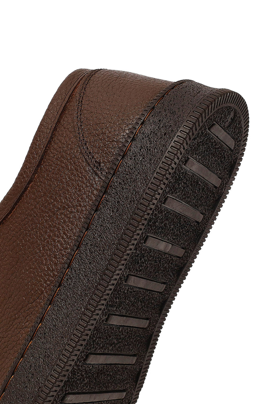 Men's Brown Lace-Up Leather Casual Shoes