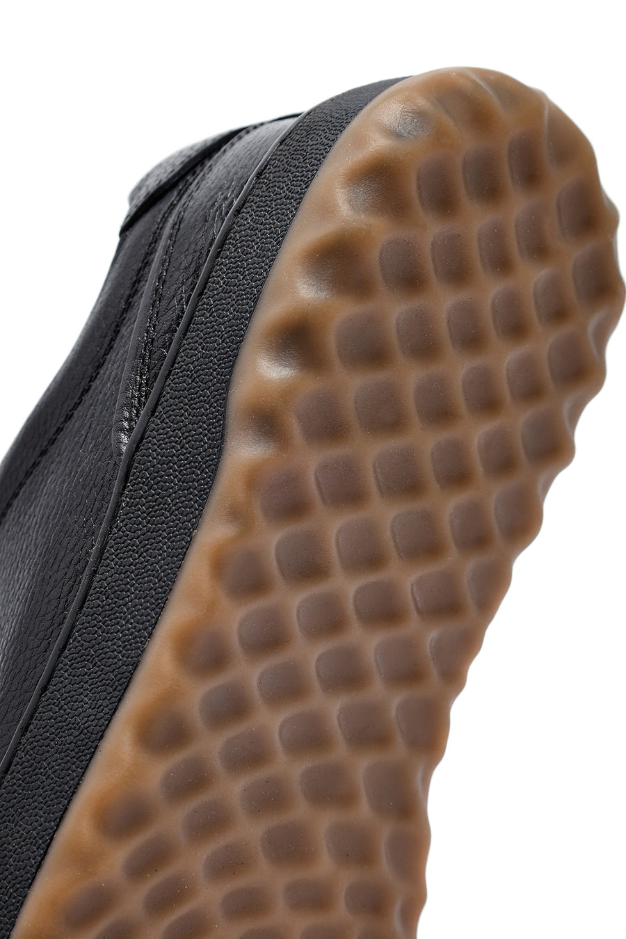 Erkek Siyah Bağcıklı Kalın Tabanlı Deri Sneaker