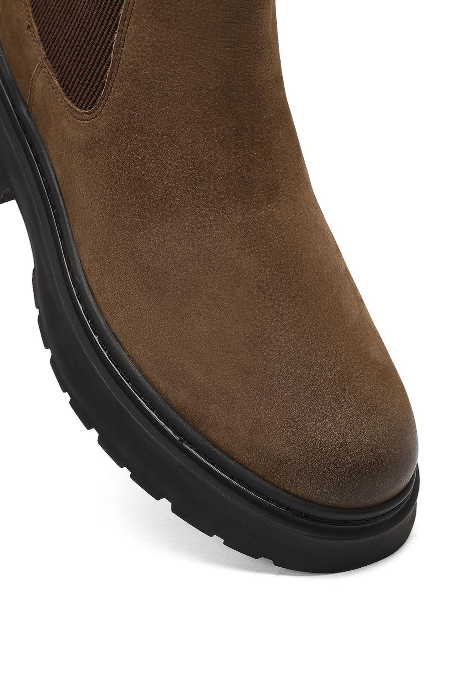 Men's Tan Nubuck Leather Chelsea Boot