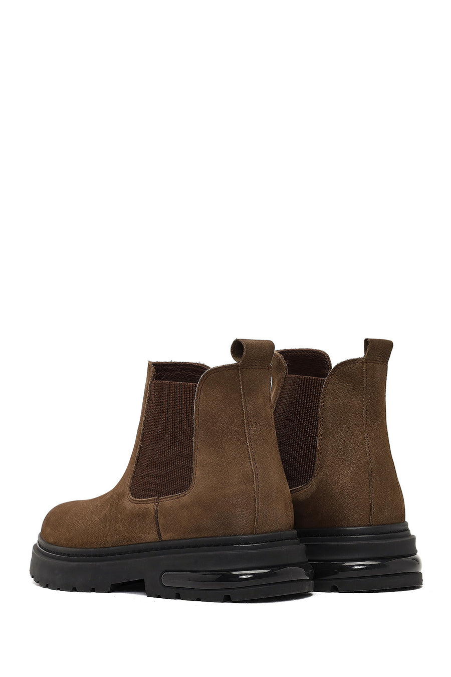 Men's Tan Nubuck Leather Chelsea Boot