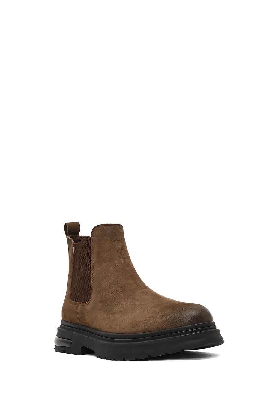 Men's Tan Nubuck Leather Chelsea Boot