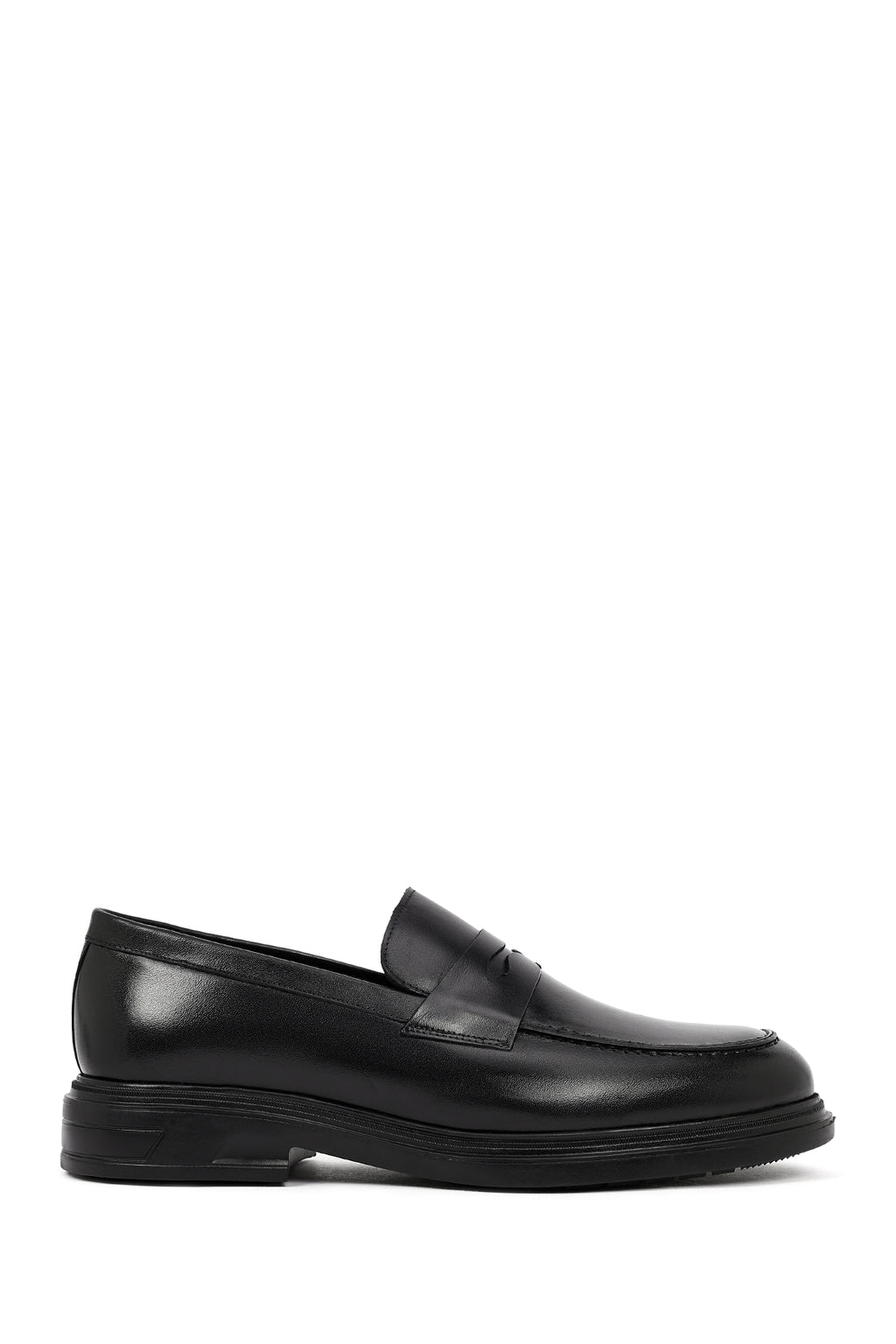 Erkek Siyah Deri Casual Loafer