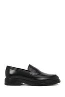 Erkek Siyah Deri Casual Loafer | Derimod