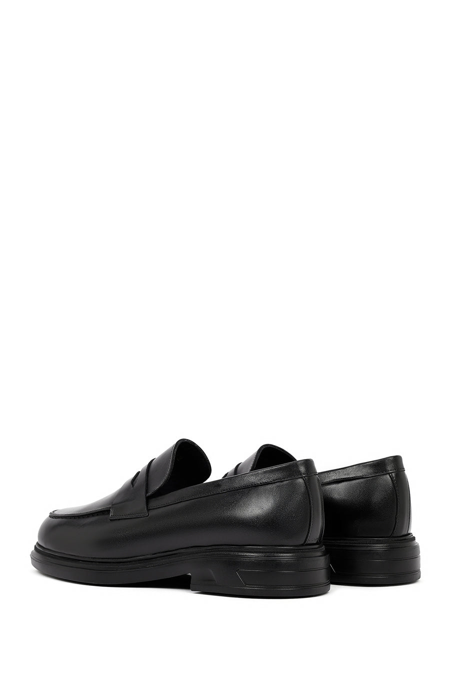Erkek Siyah Deri Casual Loafer