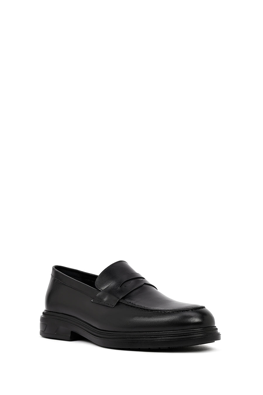 Erkek Siyah Deri Casual Loafer