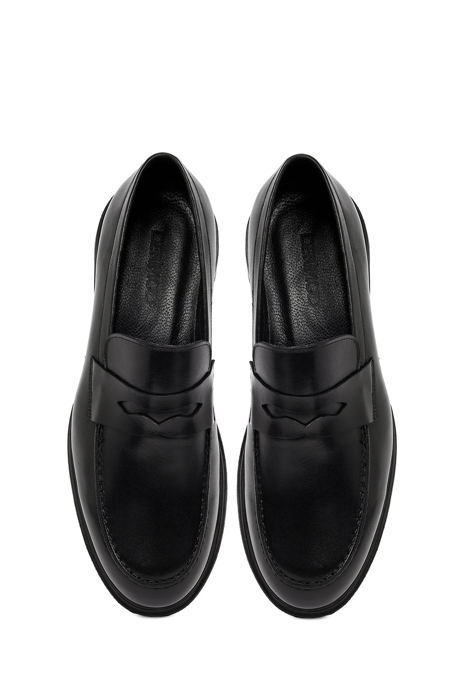 Erkek Siyah Deri Casual Loafer