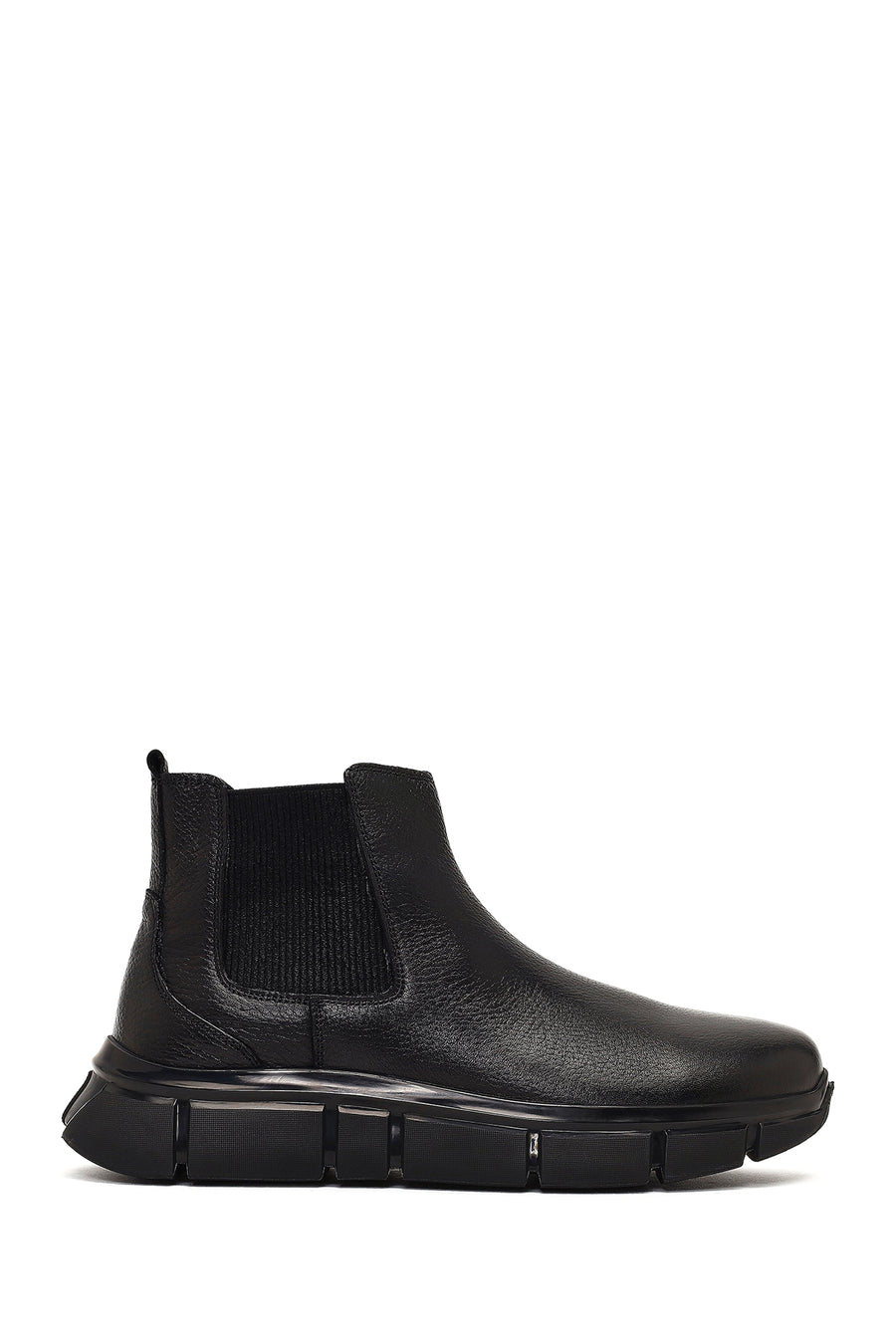 Erkek Siyah Kalın Tabanlı Deri Chelsea Bot 25WFD7610FT | Derimod