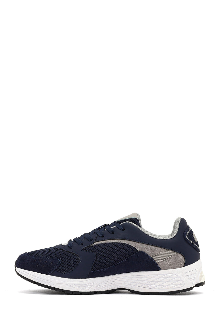 Derimod Studio Men's Navy Blue Lace-Up Thick-Soled Sneaker