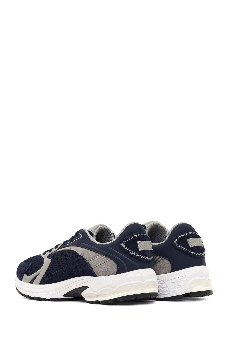 Derimod Studio Men's Navy Blue Lace-Up Thick-Soled Sneaker