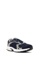 Derimod Studio Men's Navy Blue Lace-Up Thick-Soled Sneaker | Derimod