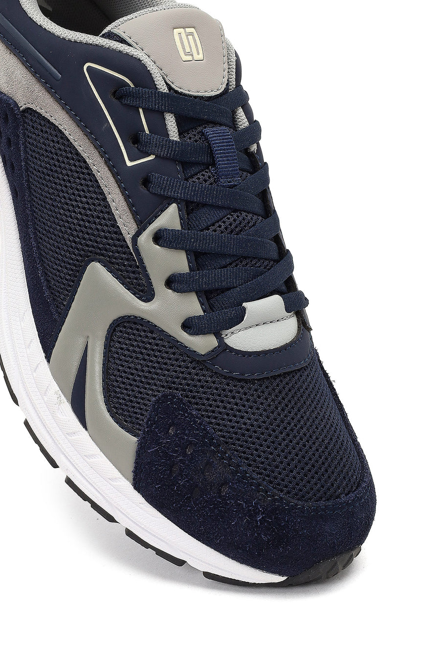 Derimod Studio Men's Navy Blue Lace-Up Thick-Soled Sneaker