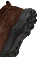 Men's Brown Lace-Up Suede Leather Casual Boot | Derimod
