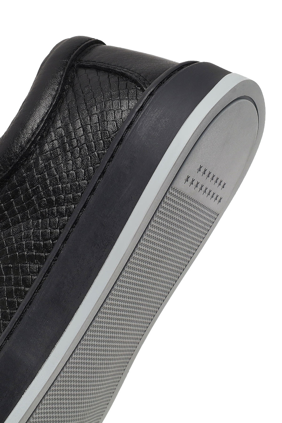 Men's Black Leather Sneaker