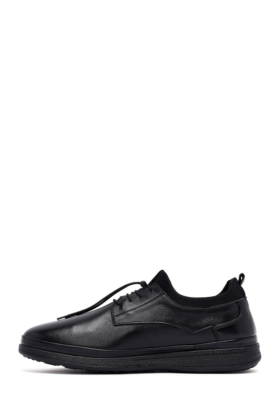 Men's Black Lace Up Leather Casual Shoes