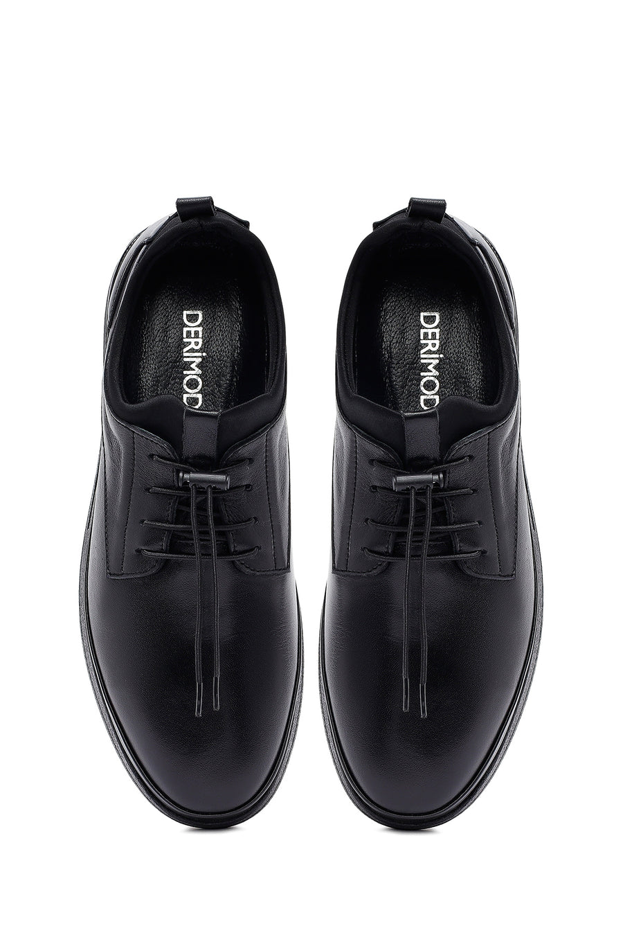 Men's Black Lace Up Leather Casual Shoes