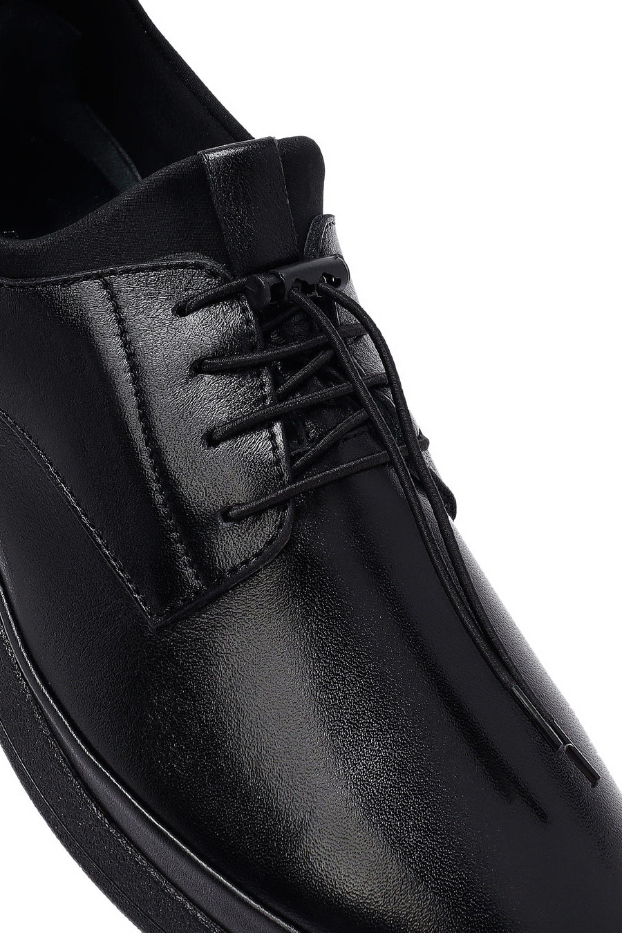 Men's Black Lace Up Leather Casual Shoes
