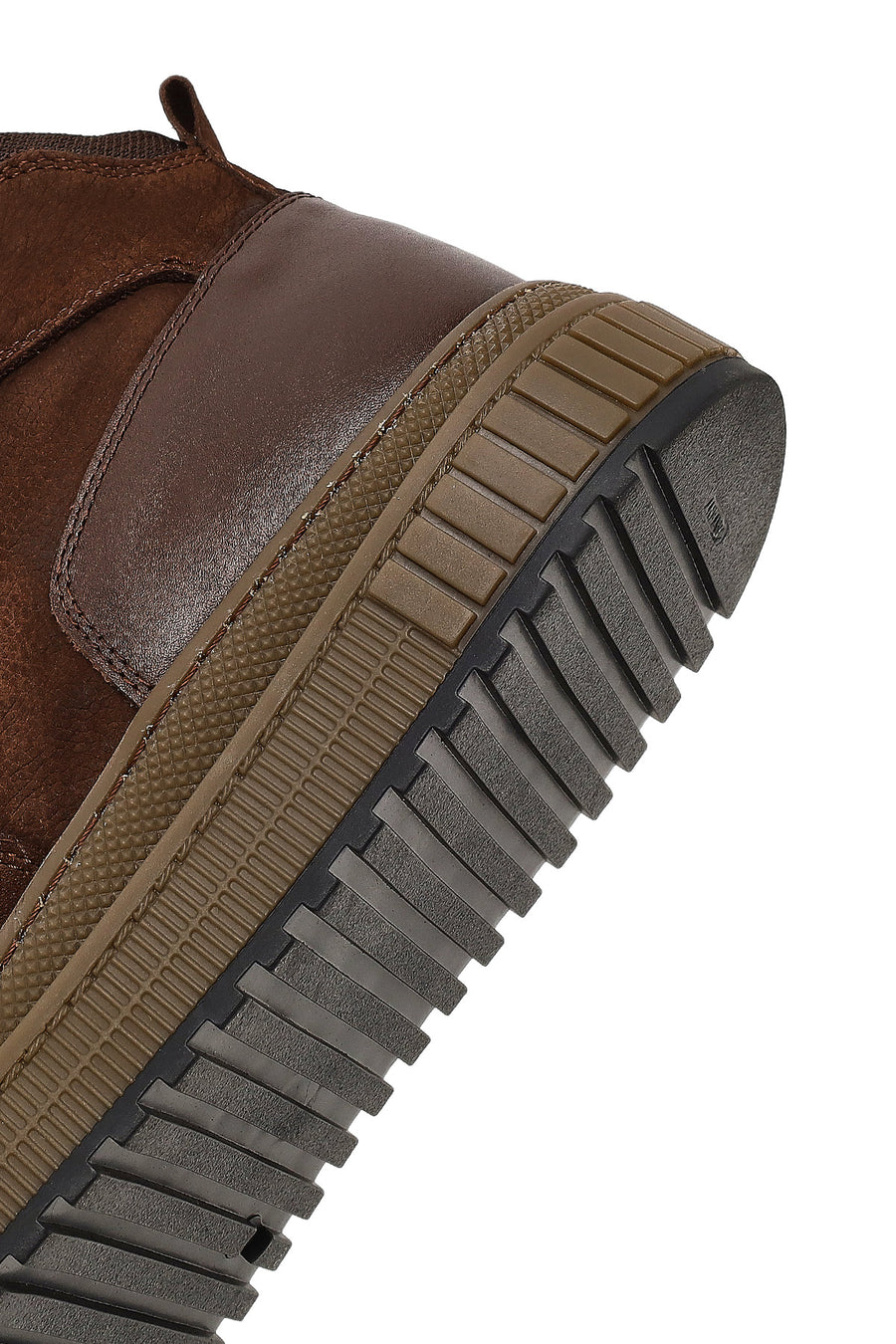 Men's Brown Lace-Up Nubuck Leather Sports Boots