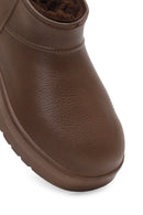 Women's Brown Furry Teddy Boots | Derimod