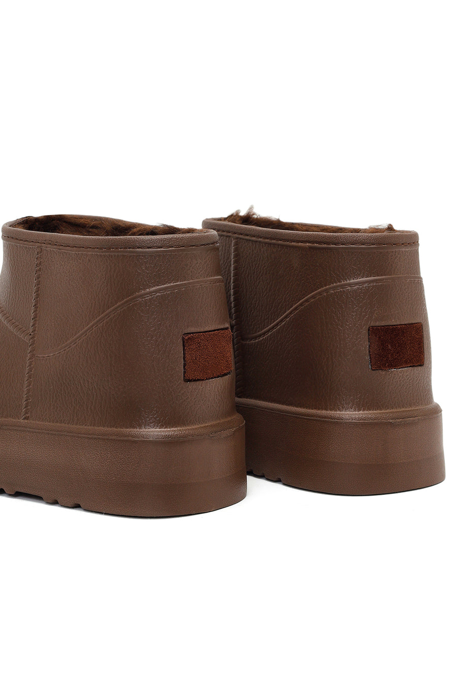 Women's Brown Furry Teddy Boots