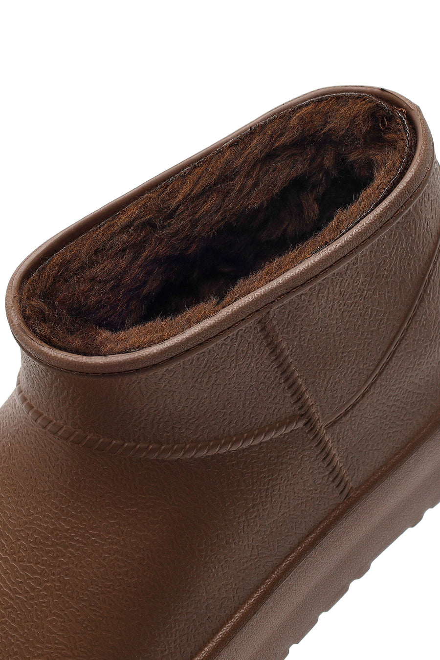Women's Brown Furry Teddy Boots