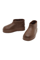 Women's Brown Furry Teddy Boots | Derimod