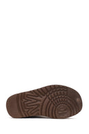 Women's Brown Furry Teddy Boots | Derimod