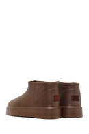 Women's Brown Furry Teddy Boots | Derimod