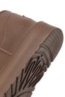 Women's Brown Furry Teddy Boots | Derimod