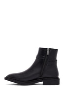 Women's Black Zippered Buckle Boots | Derimod
