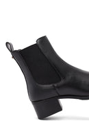 Women's Black Chunky Heel Chelsea Boot | Derimod