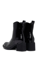 Woman Black Zippered Thick Heel Boots | Derimod