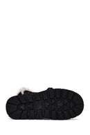 Women's Black Lace-Up Chunky Sole Suede Teddy Boots | Derimod