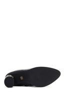 Women's Black Lace-Up Zippered Thick Heeled Boots | Derimod