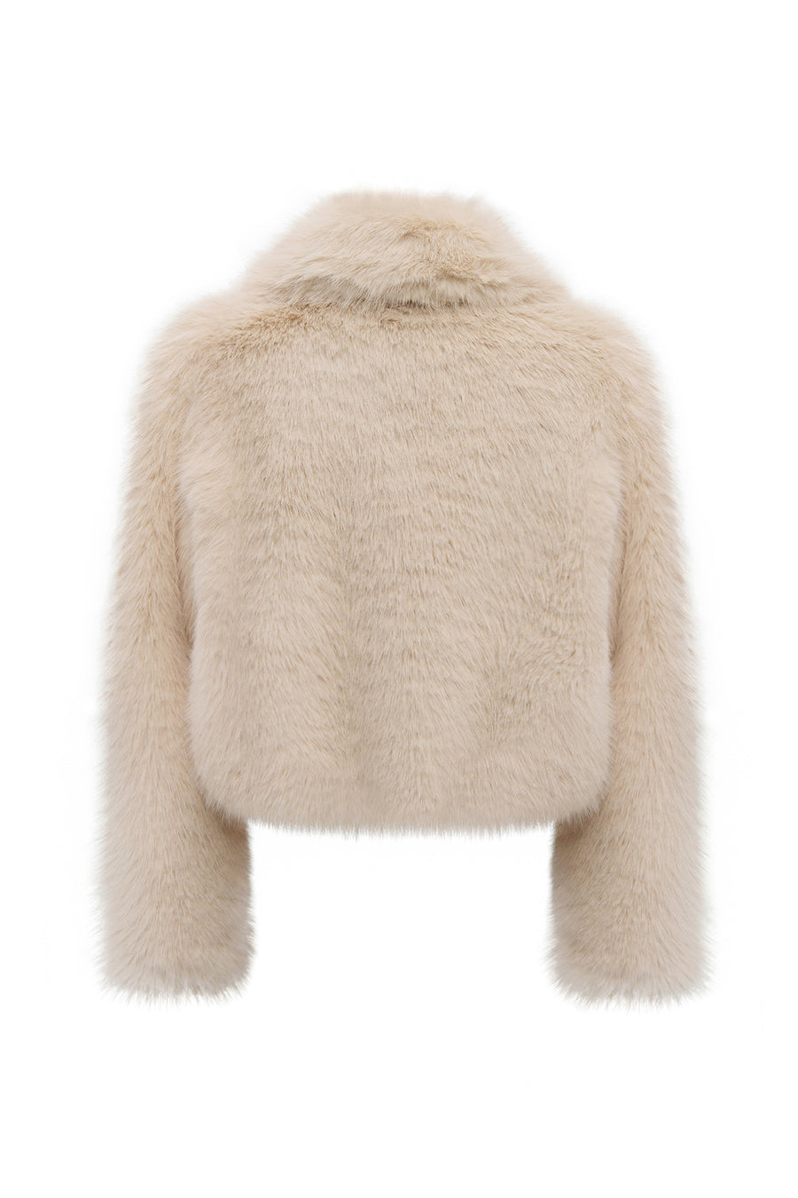 Dallas Women's Beige Shirt Collar Teddy Coat