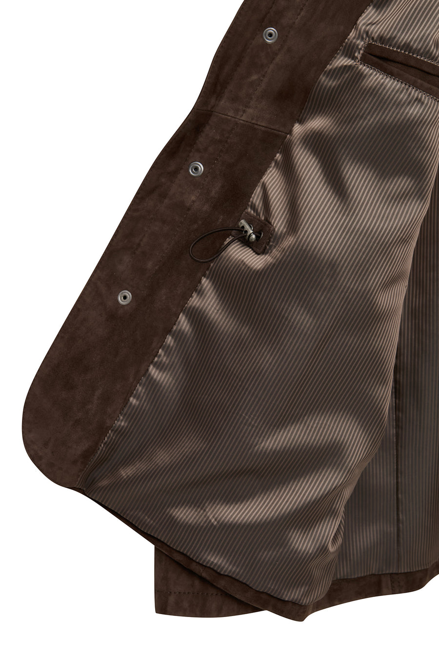 Salah Men's Tan Shirt Collar Suede Leather Jacket