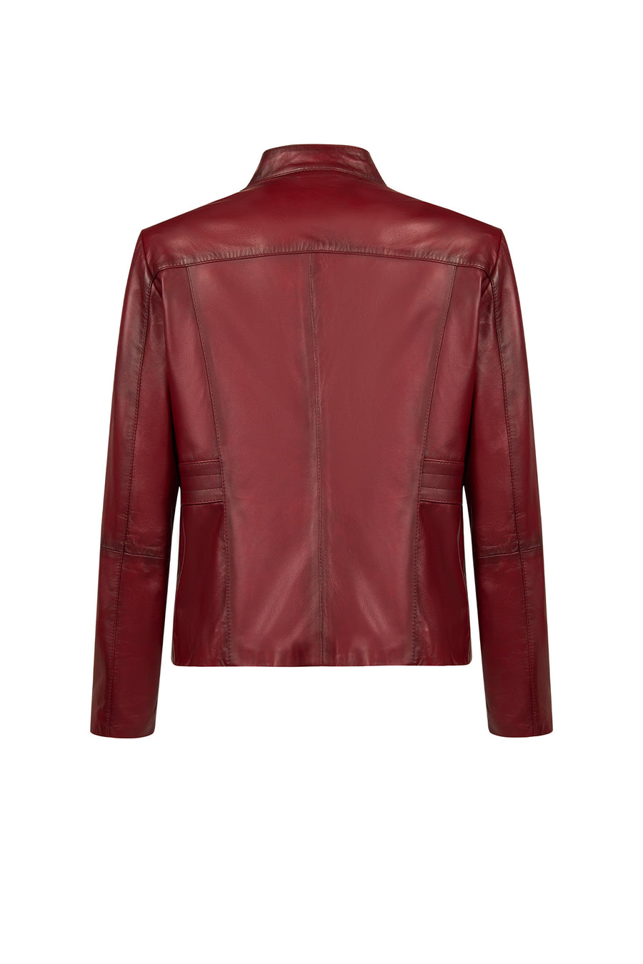 Lydia(Plus) Woman Red Wide-Fit Leather Jacket