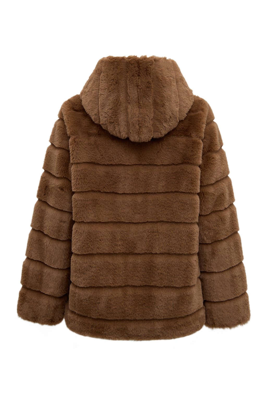 Vienna Kadın Hardal Kapüşonlu Teddy Mont