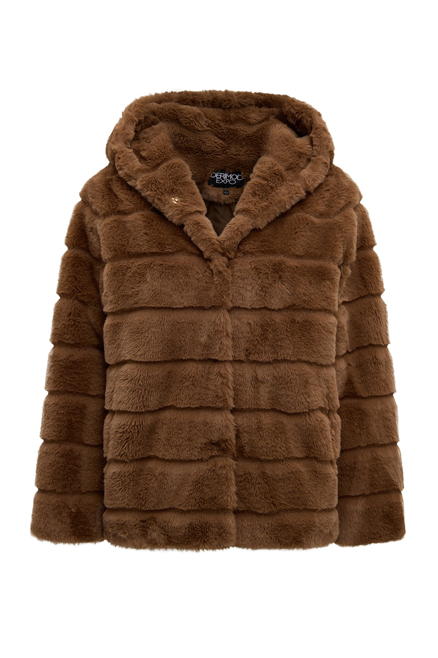 Vienna Women's Mustard Hooded Teddy Jacket